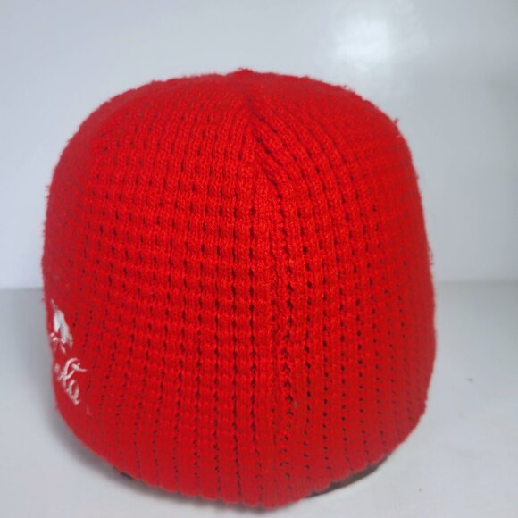 Coca Cola Waffle Knit Hat Beanie with Three Embroidered Polar Bears Unisex Adult - Picture 6 of 10